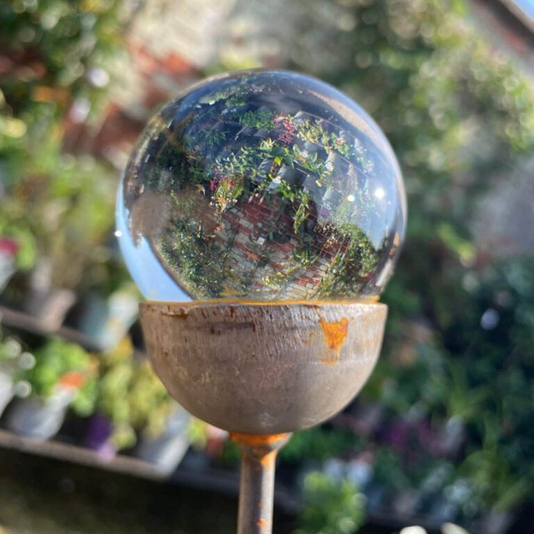 5065022557081 1 Garden Stake Ornament With Crystal Ball 40mm Clear.jpg